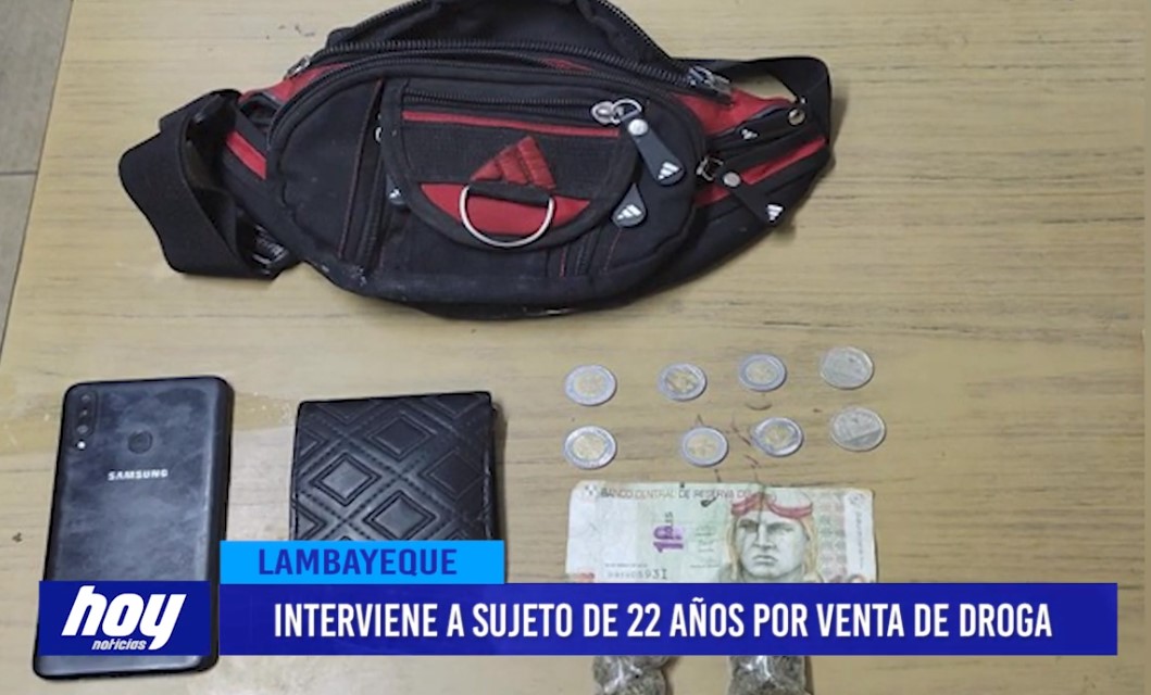 Interviene a sujeto de 22 años por venta de droga Interviene a sujeto de 22 años por venta de droga
