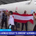A ritmo de festejo y “el cervecero” alentaron a la blanquirroja A ritmo de festejo y “el cervecero” alentaron a la blanquirroja
