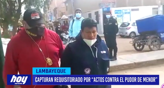 Lambayeque: Capturan requisitoriado por “actos contra el pudor de menor” Lambayeque: Capturan requisitoriado por “actos contra el pudor de menor”