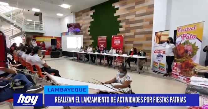 Lambayeque: Realizan el lanzamiento de actividades por fiestas patrias Lambayeque: Realizan el lanzamiento de actividades por fiestas patrias