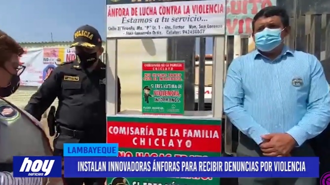 Lambayeque: Instalan innovadoras ánforas para recibir denuncias por violencia Lambayeque: Instalan innovadoras ánforas para recibir denuncias por violencia