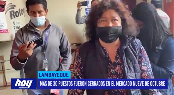 Chiclayo: Más de 30 puestos fueron cerrados en el mercado Nueve de Octubre Chiclayo: Más de 30 puestos fueron cerrados en el mercado nueve de octubre