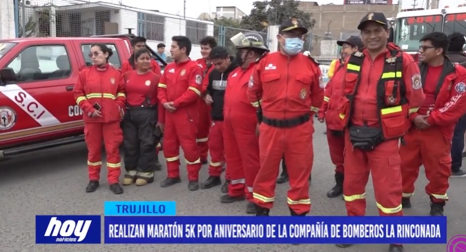 Realizan maratón 5k por aniversario de la compañía de bomberos La Rinconada Realizan maratón 5k por aniversario de la compañía de bomberos La Rinconada
