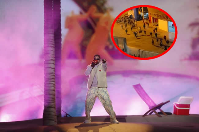 Fanáticos ingresan a la fuerza al Estadio Nacional para ver a Bad Bunny