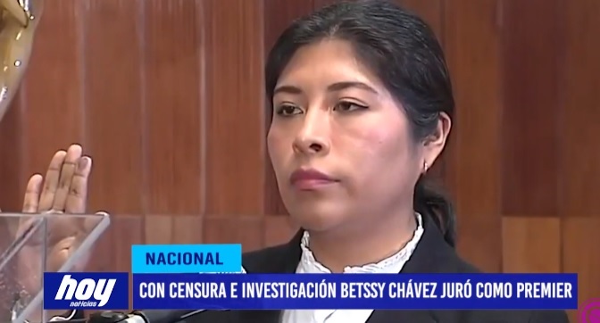 Con censura e investigación Betssy Chávez juró como Premier Con censura e investigación Betssy Chávez juró como Premier
