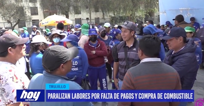 Paralizan labores por falta de pagos y compra de combustible Trujillo