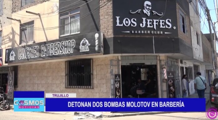 Detonan dos bombas molotov en barbería