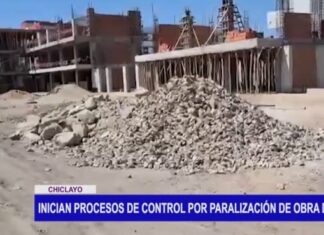 Chiclayo: Inician procesos de control por paralización de obra de institución educativa Chiclayo: Inician procesos de control por paralización de obra de institución educativa