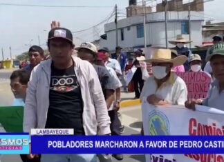 Lambayeque: Manifestantes en la ciudad de Lambayeque marchan a favor de Pedro Castillo Lambayeque: Manifestantes en la ciudad de Lambayeque marchan a favor de Pedro Castillo
