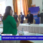 Integrantes del Comité Regional de Seguridad Ciudadana juramentaron