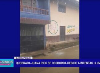 Lambayeque: Quebrada Juana Ríos se desborda debido a intensas lluvias