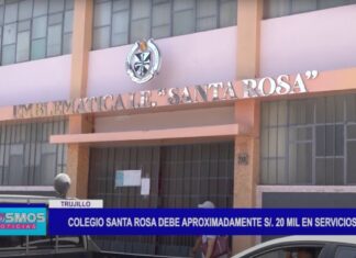 Colegio Santa Rosa debe aproximadamente s/. 20 mil en servicios
