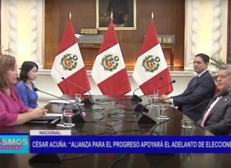 César Acuña: “Alianza Para El Progreso apoyará el adelanto de elecciones”