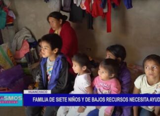 Huanchaco: Familia de siete niños y de bajos recursos necesita ayuda