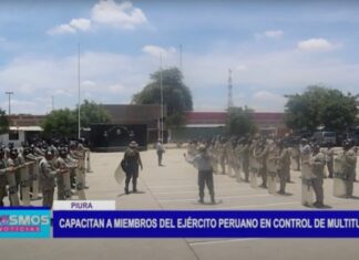 Piura: Capacitan a miembros del Ejército Peruano en control de multitudes