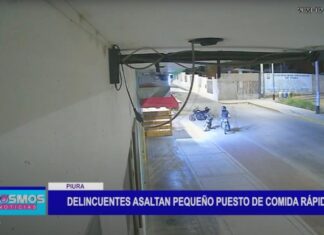 Piura: Delincuentes asaltan pequeño puesto de comida rápida