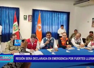 Piura: Región será declarada en emergencia por fuertes lluvias