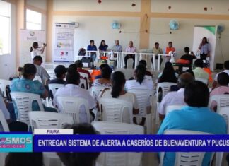 Piura: Entregan sistema de alerta a caseríos de Buenaventura y Pucusulá