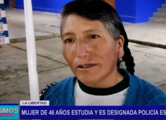 La Libertad: Mujer de 46 años estudia y es designada policía escolar