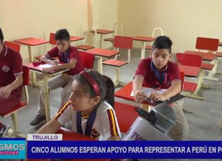 Trujillo: Cinco alumnos esperan apoyo para representar a Perú, en Polonia