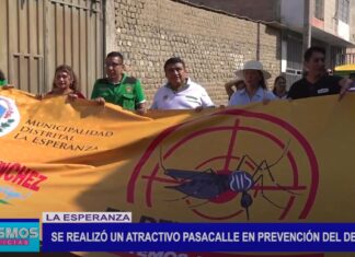 La Esperanza: Se realizó un atractivo pasacalle en prevención del dengue