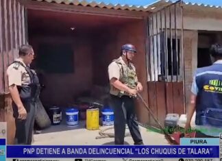 Piura: PNP detiene a banda delincuencial “Los Chuquis de Talara”
