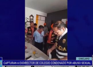 Chiclayo: capturan a exdirector de colegio condenado por abuso sexual