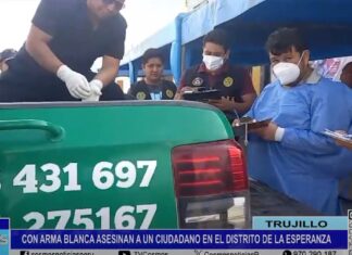 Trujillo: con arma blanca asesinan a un ciudadano en el distrito de La Esperanza
