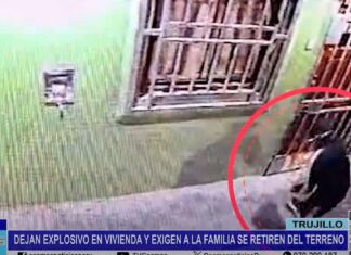 Trujillo: colocan explosivo en vivienda y exigen a familia que abandone el predio
