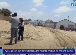 La Libertad: en Paiján, delincuentes dispararon contra colegio en construcción