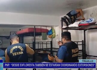 PNP: “Desde Ex Floresta también se estarían coordinando extorsiones”