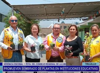Trujillo: promueven sembrado de plantas en instituciones educativas