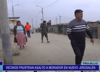 Trujillo: vecinos frustran asalto a morador en Nuevo Jerusalén