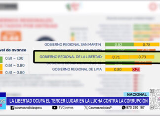 Nacional: La Libertad ocupa el tercer lugar en la lucha contra la corrupción