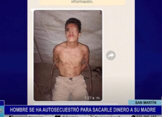 San Martín: un hombre se autosecuestró para sacarle dinero a su madre
