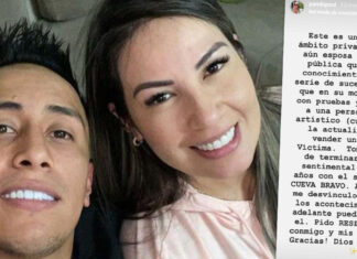 Esposa de Christian Cueva anuncia el fin de su relación con el futbolista