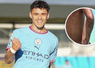 ¿Efecto Lapadula?: Futbolista formado en el Manchester City se tatúa mapa del Perú