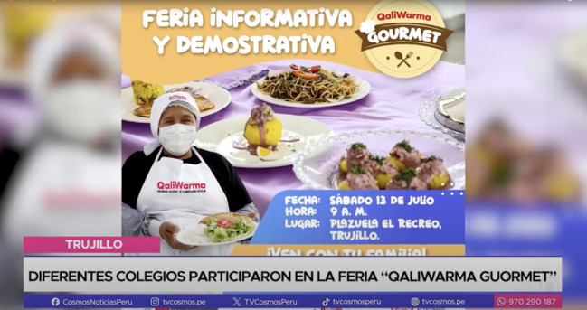 Diferentes colegios participaron en la feria “Qali Warma Guormet”