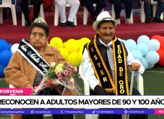 Trujillo: En actividad reconocen a adultos mayores de 90 y 100 años