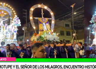 Cruz de Motupe y el Señor de los Milagros, encuentro histórico de fe