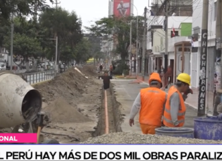 En el Perú hay más de dos mil obras paralizadas