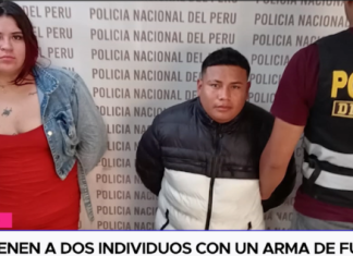 Detienen a dos individuos con un arma de fuego