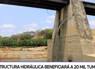 Infraestructura hidráulica beneficiará a 20 mil Tumbesinos
