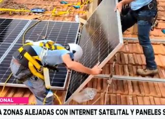 Llegan a zonas alejadas con internet satelital y paneles solares