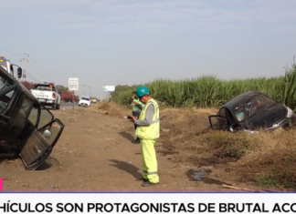 Dos vehículos son protagonistas de brutal accidente