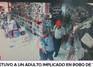 PNP detuvo a un adulto implicado en robo de tienda
