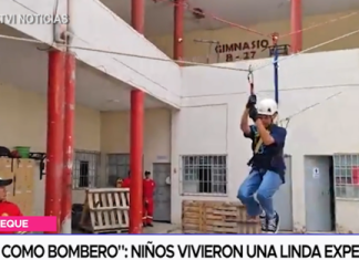 «Un día como bombero»: niños vivieron una linda experiencia