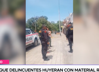 Evitan que delincuentes huyeran con material robado
