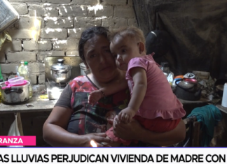 Intensas lluvias perjudican vivienda de madre con 4 hijos