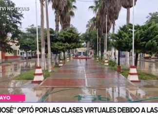 I.E. “San José” optó por las clases virtuales debido a las lluvias